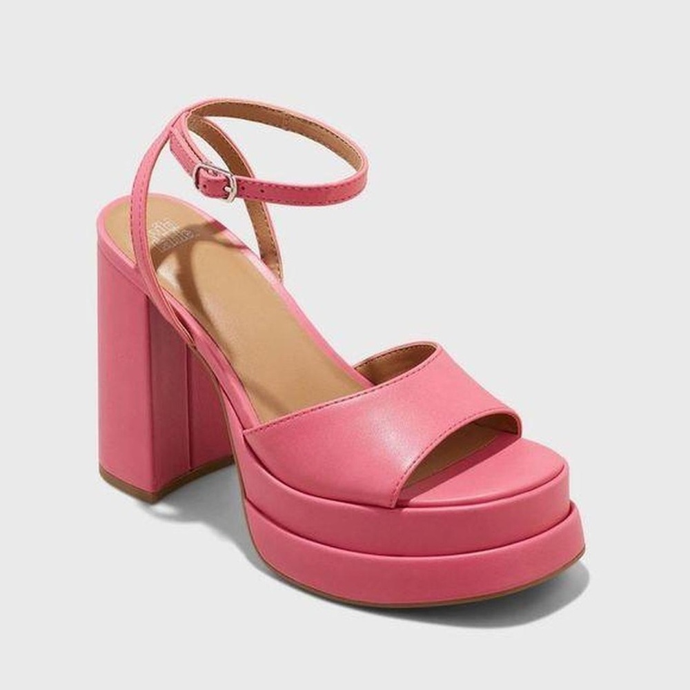 Hot Pink Wild Fable Block Heels